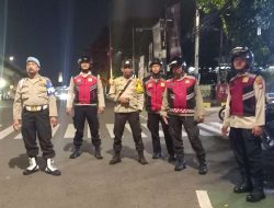 Patroli Strong Point Personil Polsek Johar Baru untuk Antisipasi Gangguan Kamtibmas Pagi