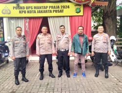 Pilkada DKI Jakarta Sudah Dekat Polri Perketat Pengamanan di Posko Mantap Praja KPU Kota Jakarta Pusat