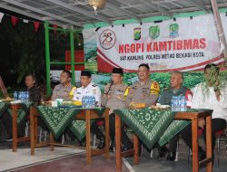 Ngopi Kamtibmas Bersama Warga RW 18 Pekayon Jaya, Dirbinmas Polda Metro Jaya: Serap Aspirasi Warga dalam Antisipasi Gangguan Kamtibmas