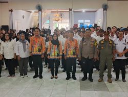Bhabinkamtibmas Kelurahan Gunung Sahari Selatan Hadiri Undangan Pelantikan KPPS Tingkat Kelurahan