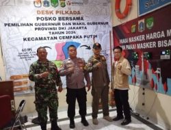 Sinergitas Tiga Pilar Dalam Pengamanan Gudang Logistik Pilkada Kecamatan Cempaka Putih