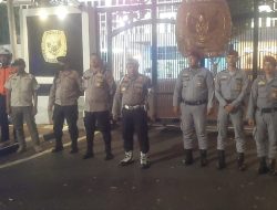 Patroli Tiga Pilar Menteng Kontrol Kantor KPU Pusat RI Untuk Ciptakan Pilkada Aman Dan Damai