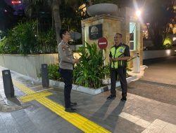 Patko 1052 Patroli Malam Hari Dan Sambangi Security Hotel Ayana Sampaikan Imbauan Kamtibmas