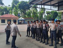 Apel Rutin Minggu Hari Pengamanan Dan Antisipasi Unjuk Rasa Di Gedung DPR RI
