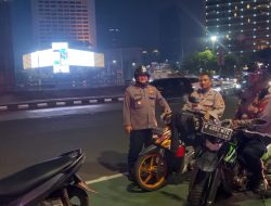 Cegah Kejahatan Jalanan Bersama Personil Gabungan Sekitar Bunderan HI Menteng