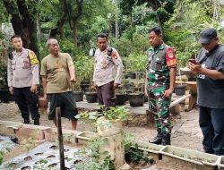 Bhabinkamtibmas Kelurahan Kebon Kosong Monitoring Ketahanan Pangan
