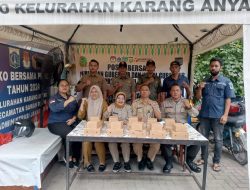 Bhabinkamtibmas Karang Anyar Monitor Posko Bersama Pemilukada 2024