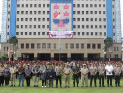 Polres Metro Jakarta Barat Bersama 3 Pilar, KPU dan Bawaslu Apel Gelar Pasukan Pengamanan Pilkada 2024