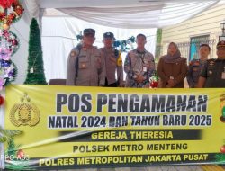 Kapolsubsektor Sabang Pengamanan Pospam Lilin Jaya 2024 Di Gereja Santa Theresia