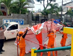 Sambut Natal Dan Tahun Baru, Bhabinkamtibmas Kelurahan Cempaka Baru Dirikan Pos Pengamanan