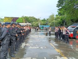 Kapolsek Sawah Besar Pimpin Apel Gabungan Pengamanan Natal di Gereja Katedral