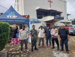 Sinergitas Tiga Pilar Kelurahan Sumurbatu Amankan Pelaksanaan Natal di Gereja GPDI Betheden