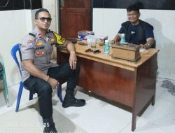 Sambang Pos RW, Bhabinkamtibmas Cooling System Masa Libur Nataru dengan Ketua RW 04