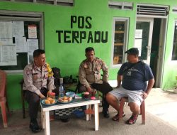 Kanit Binmas Bersama Bhabinkamtibmas Kelurahan Paseban Sambang Dialogis Ke RW 08