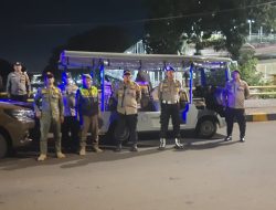 Patroli Tiga Pilar Menteng Antisipasi Kerawanan Malam Di Perbatasan Jembatan Menteng Tenggulun