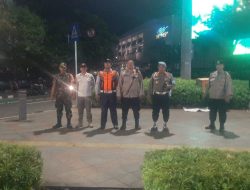 Patroli Tiga Pilar Menteng Pemantauan Di Bundaran HI Serta Himbauan Kamtibmas