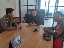 Tingkatkan Keamanan Bhabinkamtibmas Dan Babinsa Sambangi Penginapan dan Perkantoran