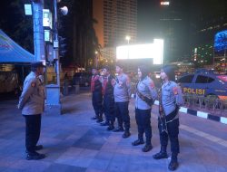 Patroli Jalan Kaki Gabungan Polsek Metro Menteng Himbauan Kamtibmas Sepanjang Jalan Mh Thamrin
