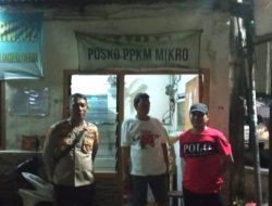 Sambang Pos Kamling Kapolsubsektor Tanah Tinggi Imbau Petugas Keamanan Wilayah RW 02