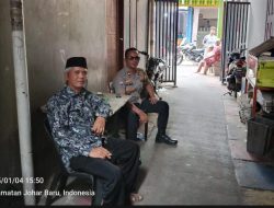 Anggota Bhabinkamtibmas Polsek Johar Baru Patroli Wilayah dan Sambang Tokoh Agama Sampaikan Imbauan Kamtibmas