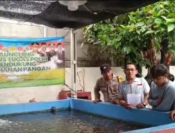 Bhabinkamtibmas Lakukan Pendampingan Kepada Petani Ikan Untuk Ketahanan Pangan