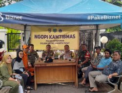 Bhabinkamtibmas Kelurahan Utan Panjang Melaksanakan Kegiatan Ngopi Kamtibmas