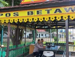 Polsek Metro Gambir Laksanakan Patroli di Pos Pam Tenda Betawi untuk Antisipasi Kerawanan Ring 1