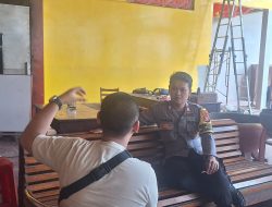 Bhabinkamtibmas Kartini Sambangi Vihara Tri Ratna, Bahas Persiapan Kegiatan Keagamaan