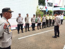 Gelar Apel Pengamanan Aksi Unjuk Rasa di Kemenag RI Sawah Besar