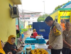 Bhabinkamtibmas Kelurahan Kemayoran Melakukan Monitoring Kegiatan Posyandu Balita Terintegrasi