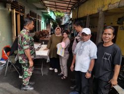 Bhabinkamtibmas Kelurahan Gunung Sahari Selatan Melakukan Monitoring Kegiatan Posyandu Balita Dan Lansia