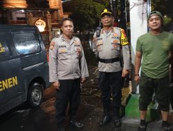 Patroli Malam Hari Dan Strong Point’ Antisipasi Gangguan Kamtibmas, Polsek Senen Berikan Keamanan