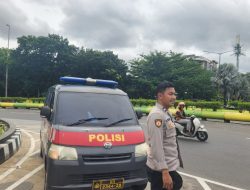Antisipasi Kepadatan Lalulintas Dan Gesekan Pelajar Unit Samapta Polsek Kemayoran Melaksanakan Ploting Sore Hari