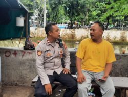 Panit Sabhara Lakukan Himbauan Di Tempat Usaha Warga