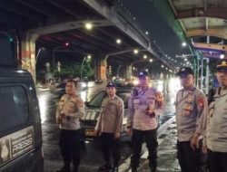 Wakapolsek Cempaka Putih Pimpin Patroli Cipta Kondisi Antisipasi  Gangguan Kamtibmas