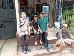 Kerjasama Dengan Keamanan Lingkungan Bhabinkamtibmas Gunung Sahari Utara Lakukan Pembinaan