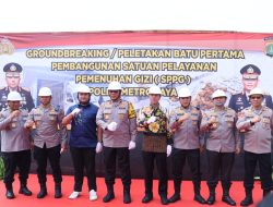 Dukung Program Asta Cita Presiden RI Polda Metro Jaya Bangun Gedung Satuan Pelayanan Pemenuhan Gizi
