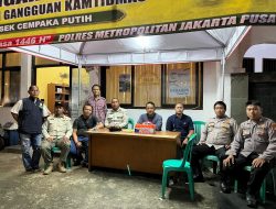 Polsek Cempaka Putih Cek Pos Singgah Ramadhan di Jl. Mardani Raya