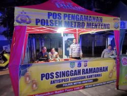 Kanit Intelkam Menteng Pemantauan Pos Singgah Ramadhan Tambak Antisipasi Tawuran Warga