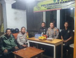 Polsek Sawah Besar Pantau Pos Singgah Ramadhan 1446 H di Pasar Baru, Antisipasi Gangguan Kamtibmas