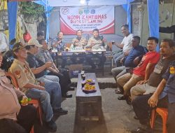Polsek Sawah Besar Gelar “Ngopi Kamtibmas” Bersama Warga RW 008 Kelurahan Kartini