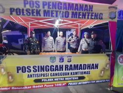 Kanit Sabhara Pimpin Pengamanan Dan Pemantauan Pos Singgah Ramadhan Tambak