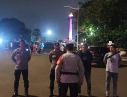 Cegah Balap Liar, Polsek Metro Gambir Gelar Patroli dan Penutupan Jalan di Sekitar Monas