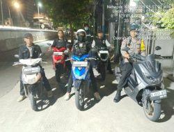 Polsek Metro Gambir Gelar Patroli Kamtibmas di Wilayah Petojo Utara