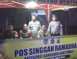 Upaya Ciptakan Situasi Aman Dan Tertib, Personil Menteng Antisipasi Wilayah Di Pos Singgah Ramadhan Tambak