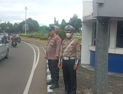 Kapolsubsektor Cut Mutia Pengaturan Arus Lalu Lintas Antisipasi Kepadataan Lalu Lintas Di Tl. Tugu Tani