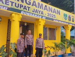 Pengamanan Pos Pam Ketupat Jaya 2025 Bundaran HI, Petugas Siaga 24 Jam