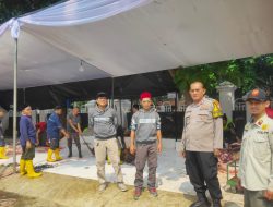 Polsek Metro Menteng Pastikan Kegiatan Pemotongan Hewan Qurban di Masjid Agung Sunda Kelapa Berjalan Lancar dan Aman