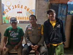 Jaga Keamanan, Polsek Cempaka Putih Sambangi Pos Kamling Rawasari