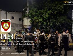 Tim Patroli Presisi Samapta Polres Metro Jakpus Amankan Empat Remaja Bersenjata Tajam di Jl. Kalipasir
